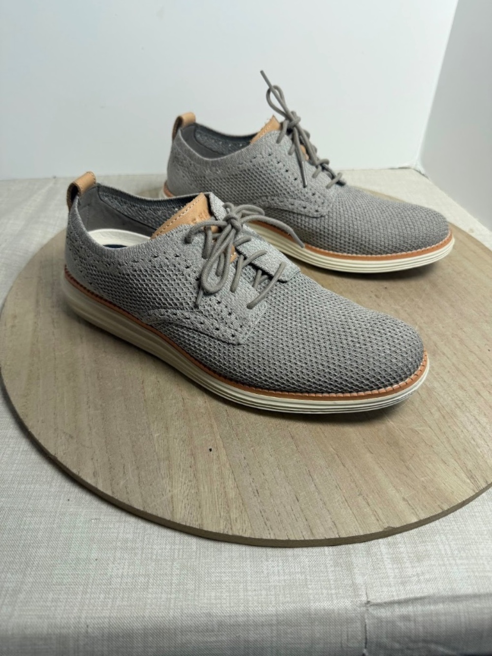 Cole Haan Original Grand Knit Oxford Shoes Men’s 8M Gray